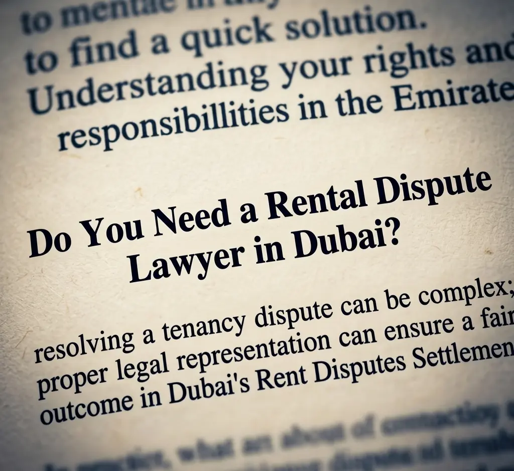 Rental Dispute Lawyer in Dubai